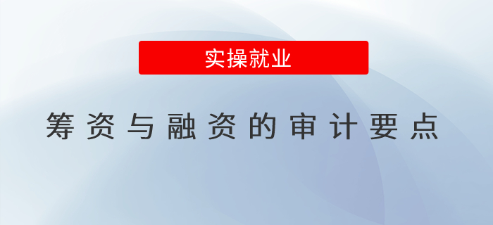 籌資與融資的審計(jì)要點(diǎn)