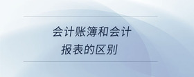 會(huì)計(jì)賬簿和會(huì)計(jì)報(bào)表的區(qū)別