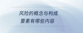風險的概念與構(gòu)成要素有哪些內(nèi)容