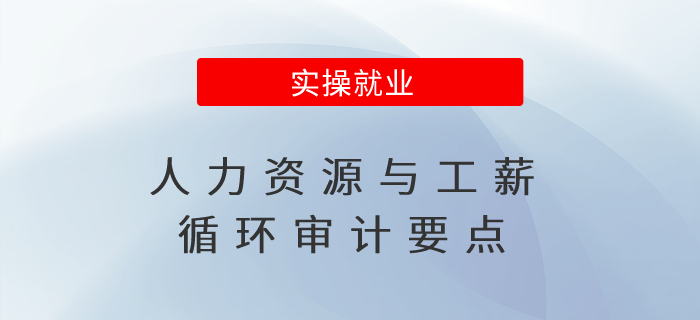 人力資源與工薪循環(huán)審計要點