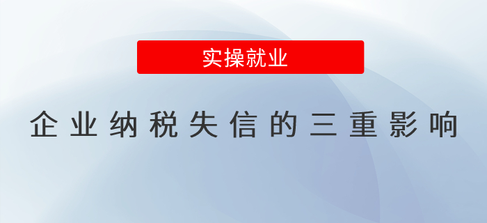 企業(yè)納稅失信的三重影響