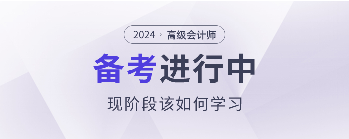 高級會計師備考已經(jīng)開始了，現(xiàn)階段該如何學(xué)習(xí)？