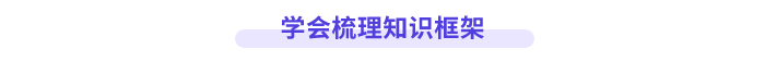 學(xué)會梳理知識框架