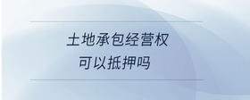 土地承包經(jīng)營(yíng)權(quán)可以抵押?jiǎn)?>
                            </div>
                            <div   id=