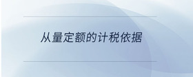 從量定額的計稅依據