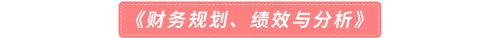 《財務規(guī)劃、績效與分析》