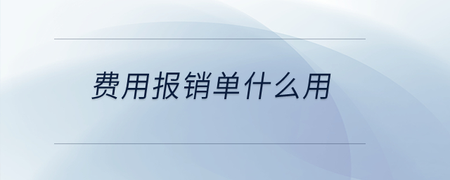費(fèi)用報(bào)銷單什么用？