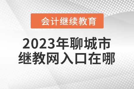 2023年聊城市繼續(xù)教育網(wǎng)入口在哪？