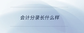 會(huì)計(jì)分錄長什么樣