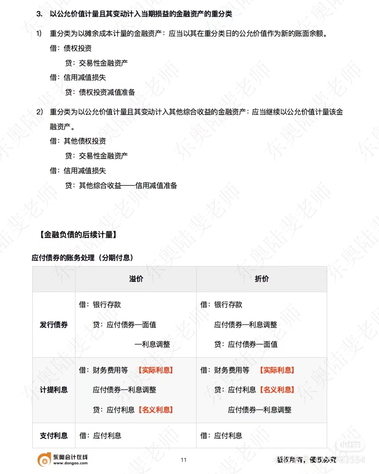 中級會(huì)計(jì)實(shí)務(wù)金融負(fù)債的后續(xù)計(jì)量