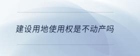 建設用地使用權是不動產(chǎn)嗎
