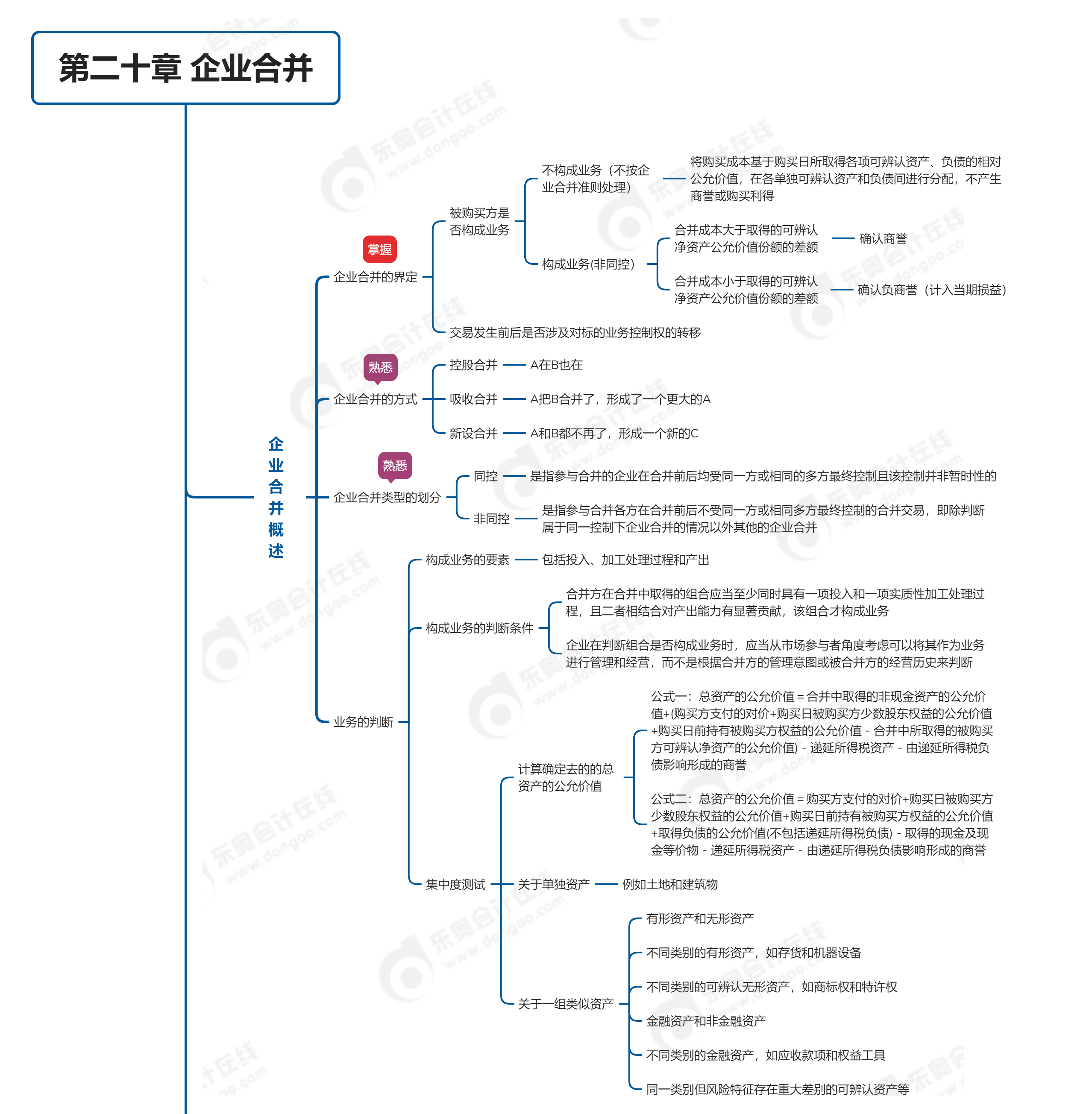 2023年《中級會計實務》第二十章思維導圖