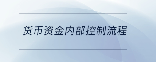 貨幣資金內部控制流程？