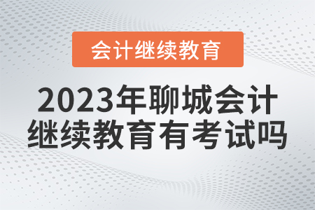 2023年聊城會計人員繼續(xù)教育平臺有考試嗎？
