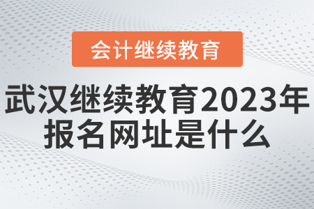 武漢會(huì)計(jì)繼續(xù)教育2023年報(bào)名網(wǎng)址是什么？