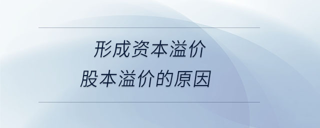 形成資本溢價股本溢價的原因 形成資本溢價股本溢價的原因