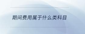 期間費用屬于什么類科目