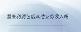 營業(yè)利潤包括其他業(yè)務收入嗎