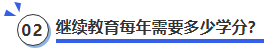 中級會計繼續(xù)教育每年需要多少學(xué)分？