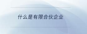 什么是有限合伙企業(yè)