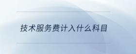 技術(shù)服務(wù)費計入什么科目