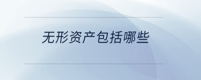 無(wú)形資產(chǎn)包括哪些？