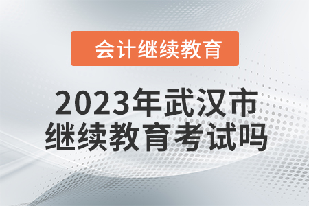 2023年武漢市會(huì)計(jì)繼續(xù)教育考試嗎？