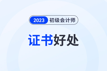 初級(jí)會(huì)計(jì)師好處有哪些？電子證書有用嗎？