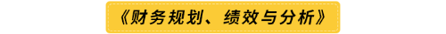 《財(cái)務(wù)規(guī)劃、績(jī)效與分析》