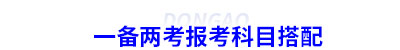 一備兩考報考科目搭配