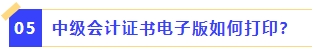 中級會計證書電子版如何打印？
