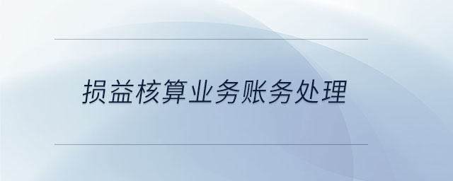 損益核算業(yè)務(wù)賬務(wù)處理