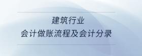 建筑行業(yè)會(huì)計(jì)做賬流程及會(huì)計(jì)分錄