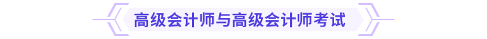 高級會計師與高級會計師考試