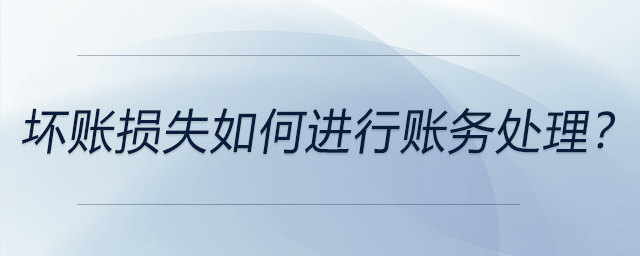壞賬損失如何進行賬務(wù)處理？