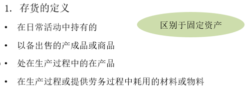 一、存貨的范圍