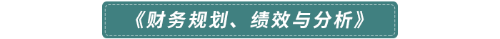 《財(cái)務(wù)規(guī)劃、績(jī)效與分析》