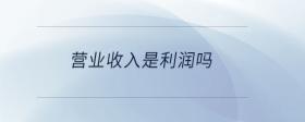 營業(yè)收入是利潤嗎