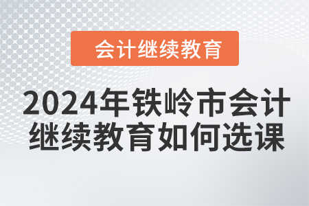 2024年鐵嶺市會計(jì)人員繼續(xù)教育如何選課
