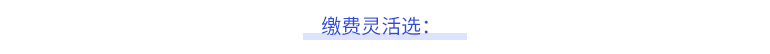 繳費(fèi)靈活選