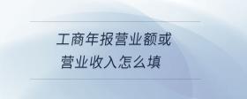 工商年報(bào)營(yíng)業(yè)額或營(yíng)業(yè)收入怎么填
