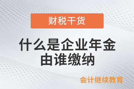 什么是企業(yè)年金？由誰繳納？
