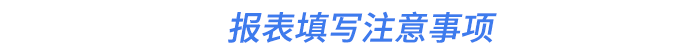 報表填寫注意事項
