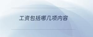 工資包括哪幾項內(nèi)容