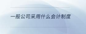 一般公司采用什么會計制度