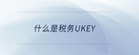 什么是稅務(wù)Ukey