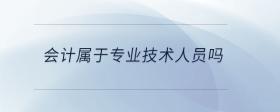 會計屬于專業(yè)技術(shù)人員嗎