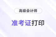 高級會計職稱準考證打印常見問題有哪些？