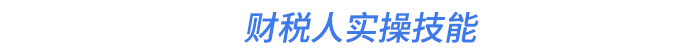 財(cái)稅人實(shí)操技能