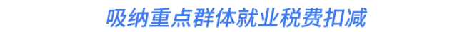 吸納重點(diǎn)群體就業(yè)稅費(fèi)扣減